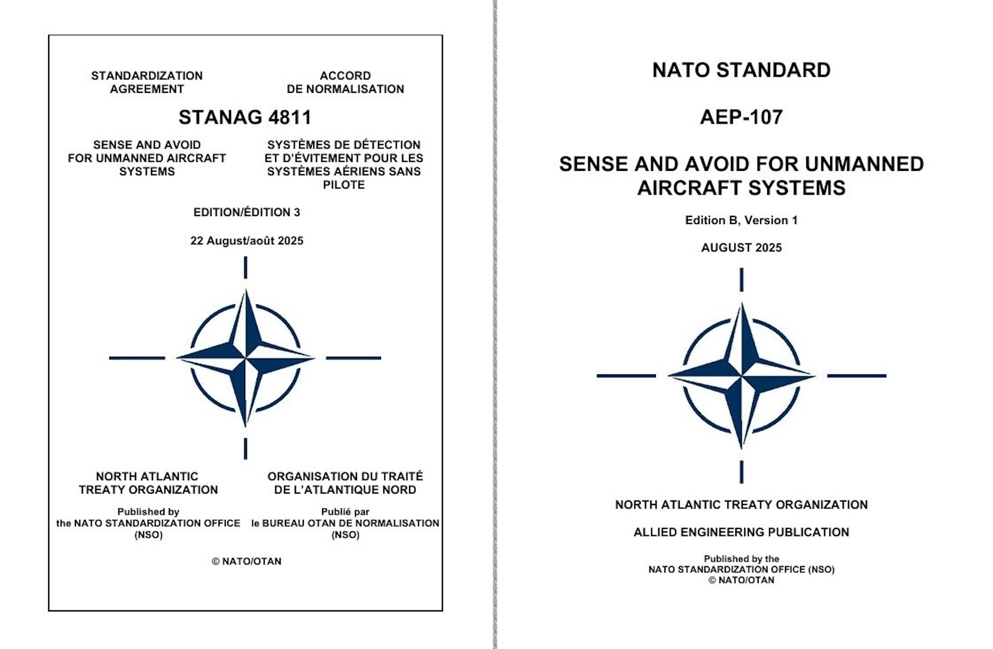 STANAG 4811 und AEP-107 – NATO-Standards für Sense-and-Avoid bei Drohnen.