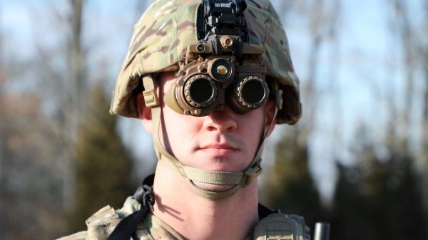 Das Nachtsichtsystem Enhanced Night Vision Goggle – Binocular (ENVG-B)-Systeme von Elbit Systems.