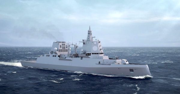 So könnte die neue Luftverteidigungsfregatte F127 der deutschen Marine einmal aussehen – Fest steht seit heute jedenfalls, dass sie das neue AEGIS Integrated Combat System als FüWES aus den USA erhalten wird.