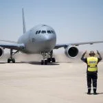 Das erste Luftbetankungsflugzeug vom Typ Boeing KC-46A landete kürzlich auf dem israelischen Luftwaffenstützpunkt Nevatim.