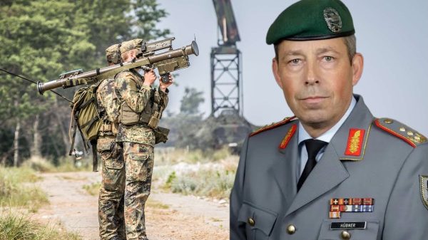 Im Interview mit dem Defence Network sprach Generalleutnant Heico Hübner, Stellvertretender Inspekteur des Heeres, über die Fähigkeiten seiner Truppengattung im Bereich Flugabwehr. Im Hintergrund: Fliegerfausttrupps und ein Luftraumüberwachungsradar der Bundeswehr.