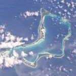 Langstreckenangriff: Das Atoll Diego Garcia auf dem das Rollfeld der US-Amerikaner und Briten gut zu erkennen sind.