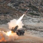 Das Flugabwehrraketensysteme Patriot beim "scharfen Schuss" auf Kreta.