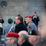 Bundesminister der Verteidigung, Boris Pistorius und General Carsten Breuer als neuer Generalinspekteur der Bundeswehr, hier bei der Begrüßung des Inspekteurs mit militärischen Ehren im BMVg in Berlin, am 17.03.2023.