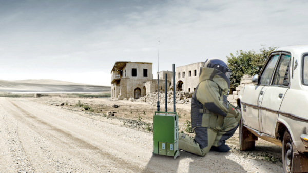 Soldaten werden durch den Jammer vor Fernzündungen von Sprengsätzen geschützt.