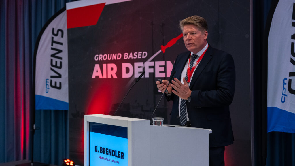 Eindrücke vom Ground Based Air Defence Summit 2024 von cpm in Berlin. Brendler von MBDA Deutschland
