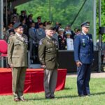 Kommandoübergabe im JFC Brunssum (v.l.n.r.): Guglielmo Miglietta, General Christopher G. Cavoli und General Ingo Gerhartz.