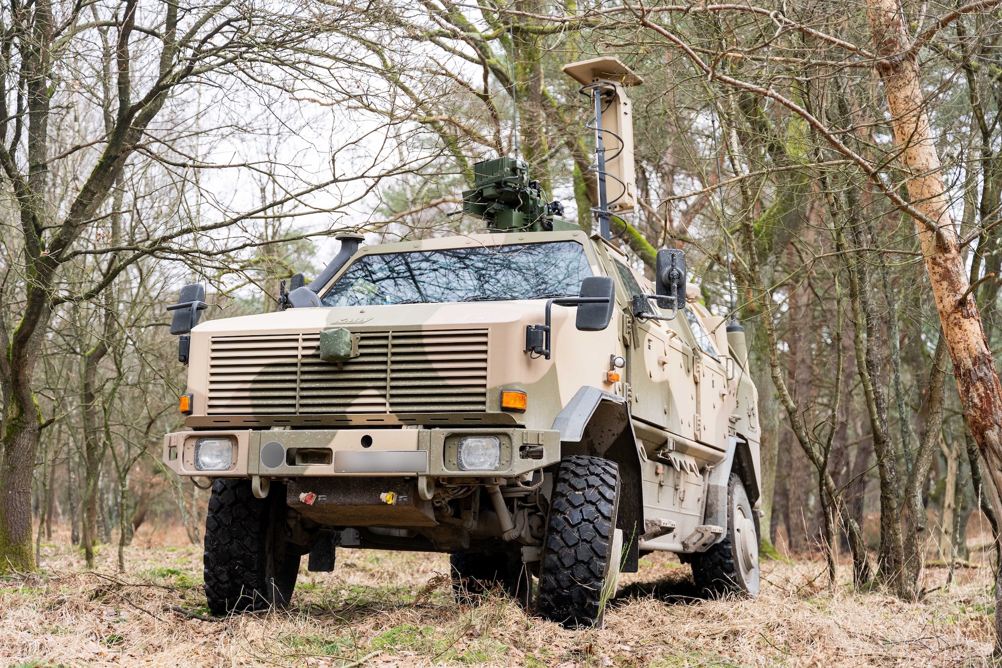 Der Dingo steht den Lautsprecherkräften des ZOpKom als geschütztes Fahrzeug zur Verfügung.