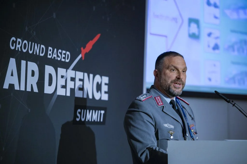 Impressionen vom Ground Based Air Defence Summit – Bundeswehrvortrag.