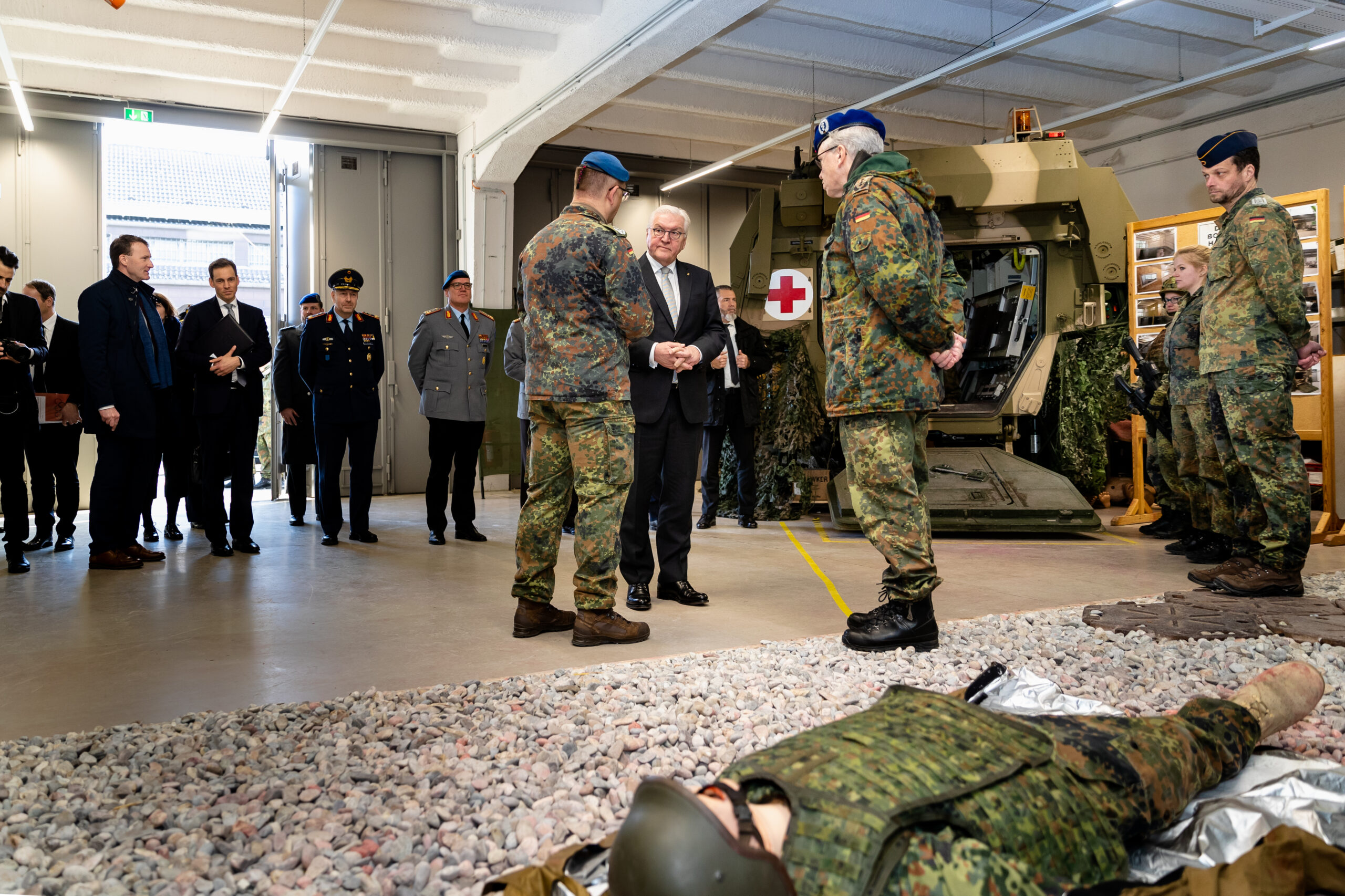 Frank Walter Steinmeier zu Besuch an der Sanitätsakademie der Bundeswehr