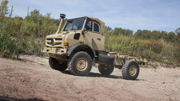 Mercedes-Benz Unimog U 5023 4x4 bei der diesjährigen Defence Trucks Experience.