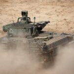 Reaktivschutzmodule: Soldaten der 10. Panzerdivision üben mit dem Schützenpanzer Puma das Gefecht in einem multinationalen Gefechtsverband im Rahmen der NATO-Übung Grand Quadriga