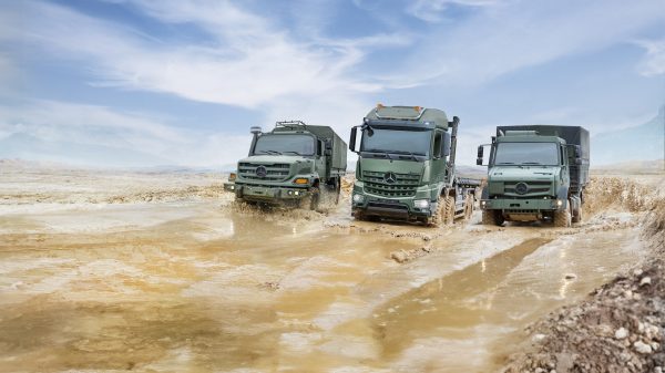 Daimler Truck präsentiert auf der Eurosatory vom 15. bis 19. Juni am Freigelände-Stand ExtPe6b – D127 seine breite Produktpalette für den Defence-Bereich.