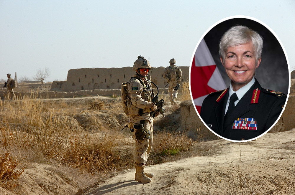 Frau Generalstabschef in Kanada: General Jennie Carignan, als damalige Kommandantin des Pionierregiments der Task Force Kandahar, patrouilliert im Februar 2010 in Nakhonay, Bezirk Panjwai.