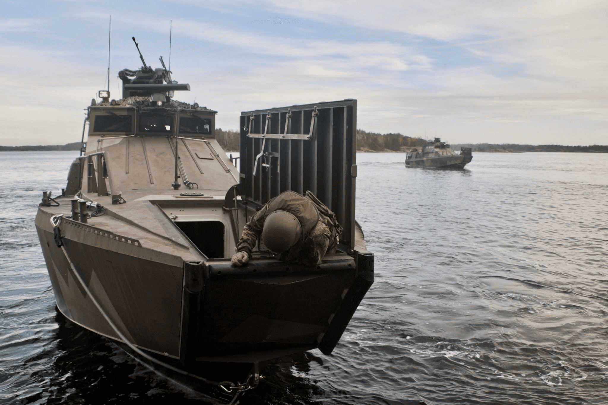 Mehrzweckkampfboote: Soldaten der Bundeswehr üben 2018 im Rahmen Northern Coast auf finnischen Booten der Jehu-Klasse