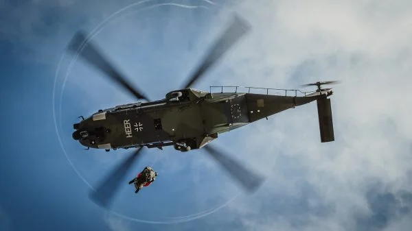 Spielte eine wichtige Rolle bei der Übung Timber Express 2025: Der NH90 Hubschrauber.