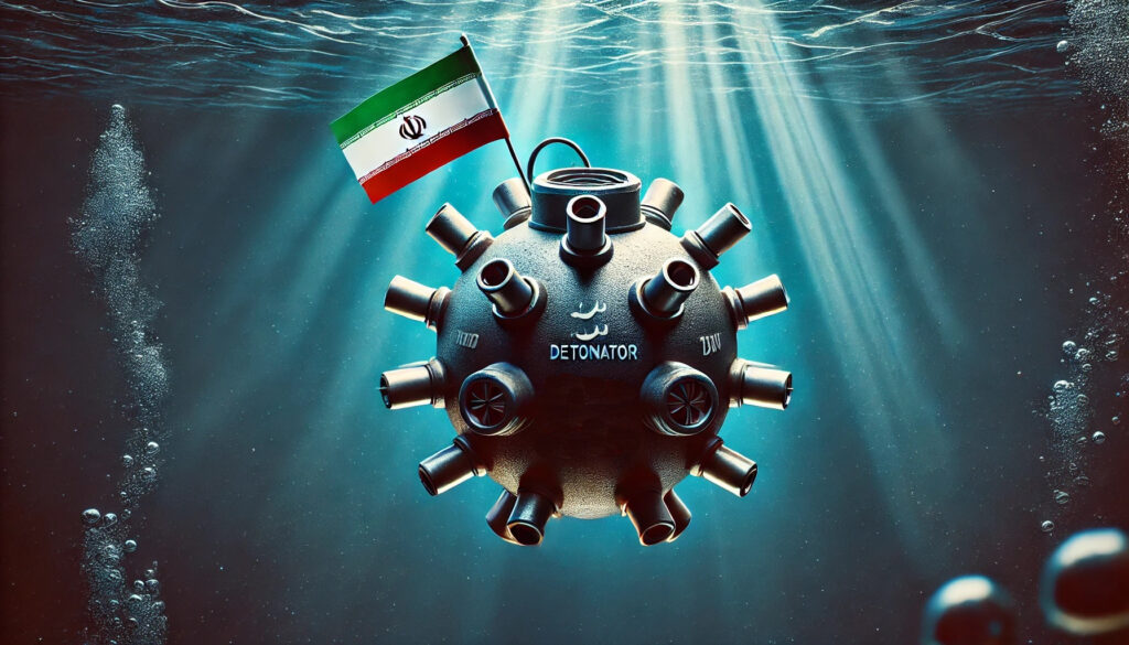 Seeminen: Illustration einer iranischen Seemine.