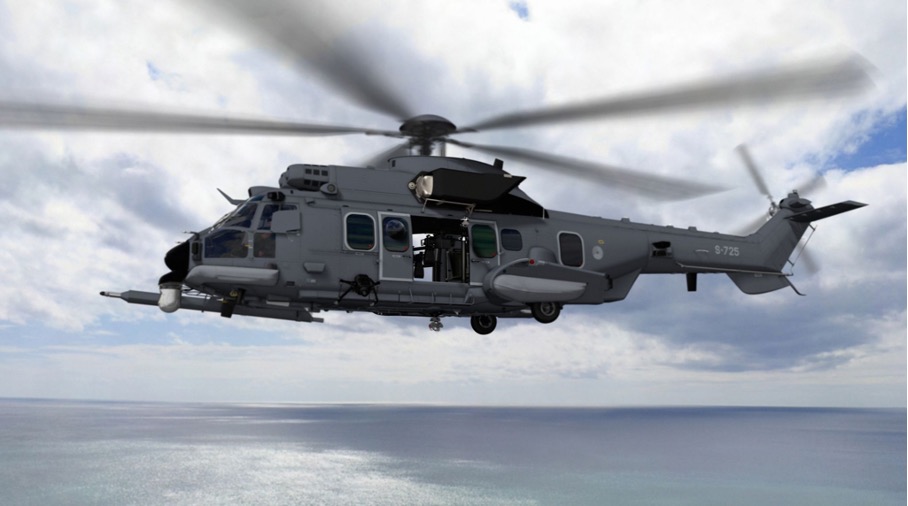 Der Airbus Helikopter H225M CARACAL.