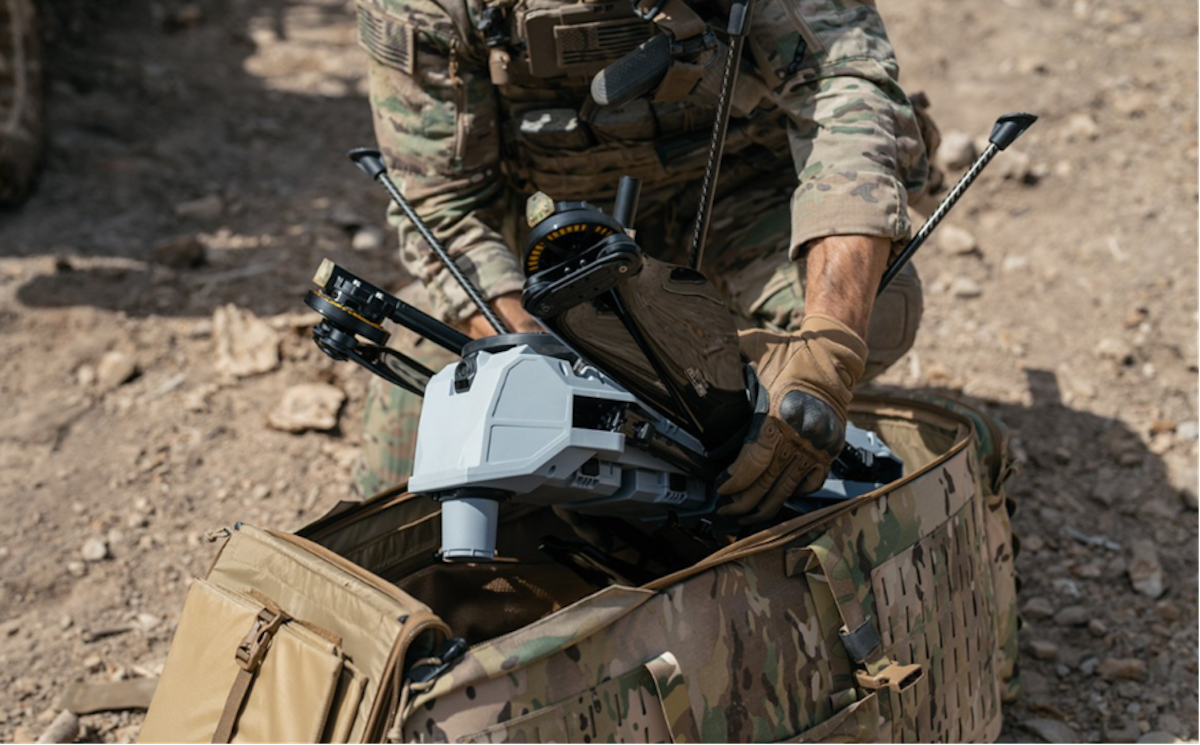 Aus dem Rucksack raus, fertig zum Einsatz. Die C100 kann von einem Soldaten getragen und eingesetzt werden. (Foto- PDW)