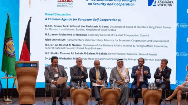 Golfstaaten: Bild von der 5. Ausgabe der German-Arab Gulf Dialogue on Security and Cooperation, damals mit Vertretern aus Kuwait und dem heutigen Außenminister.