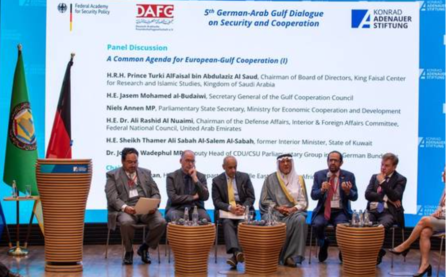 Golfstaaten: Bild von der 5. Ausgabe der German-Arab Gulf Dialogue on Security and Cooperation, damals mit Vertretern aus Kuwait und dem heutigen Außenminister.