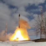 Ein kürzlich durchgeführter Test einer russischen RS-28-Sarmat-Rakete schlug fehl.