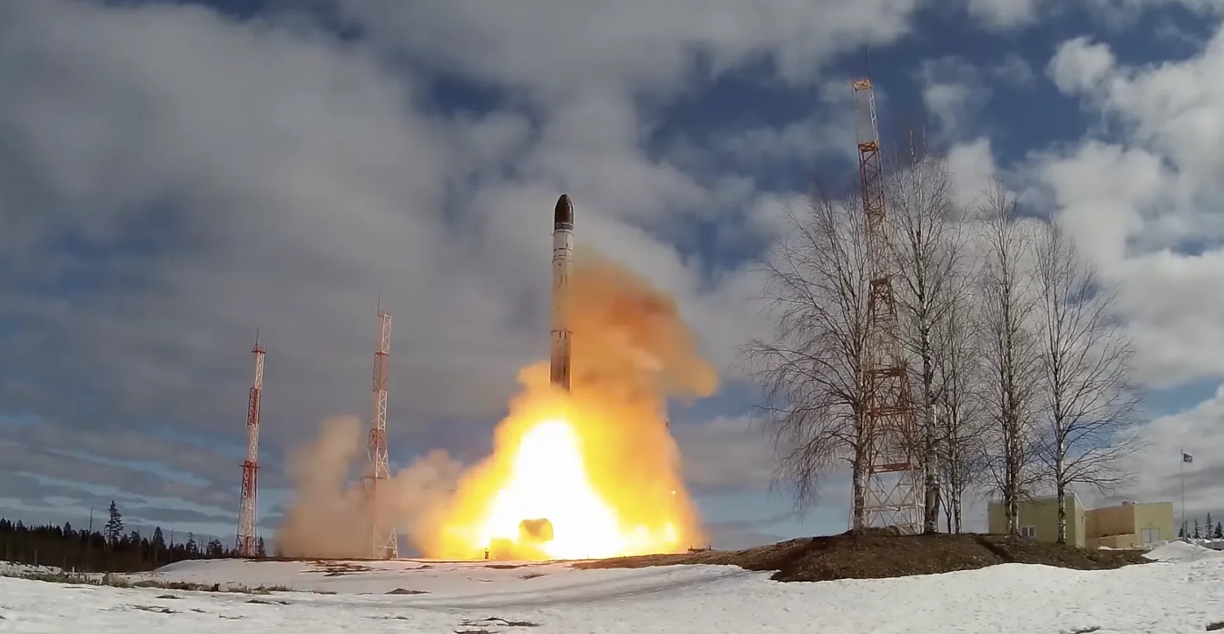 Ein kürzlich durchgeführter Test einer russischen RS-28-Sarmat-Rakete schlug fehl.