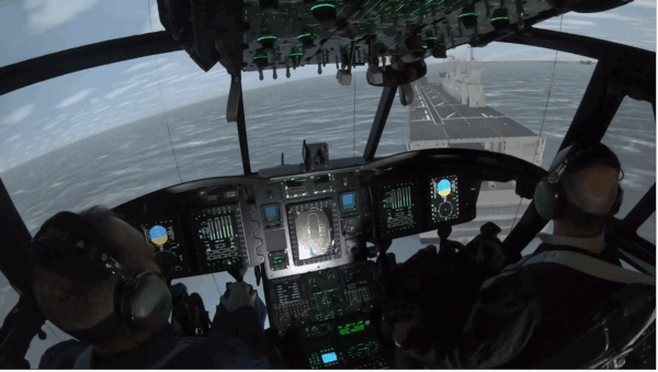 Simulatoren: Blick in einen Hubschrauber-Simulator von Indra. Künftig können taktische Szenare einfacher, realistischer und schneller als bisher erstellt werden. (Foto- Indra)