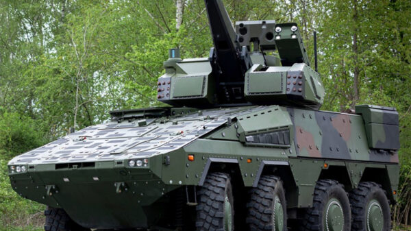 Der deutsche Flugabwehrkanonenpanzer Skyranger 30 von Rheinmetall wird mit dem SPEXER-Radar von Hensoldt ausgerüstet.