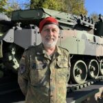 Brigadegeneral Hans-Peter Fennel, Abteilungsleiter Unterstützung im Kommando Heer, betonte beim Roll-out des ersten Leopard 2 A7 A1 die weiterhin große Bedeutung der Schweren Kräfte mit ihrem Kampfpanzer.