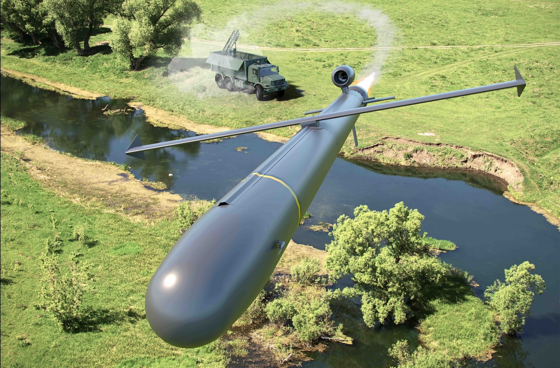 Impression des neuen Systems CROSSBOW OWE HEAVY von MBDA.