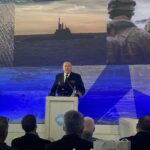 Vizeadmiral Carsten Stawitzki, Abteilungsleiter Rüstung im BMVg und Nationaler Rüstungsdirektor für die Beschaffungen der Bundeswehr, beim 27. DWT-Marineworkshop.