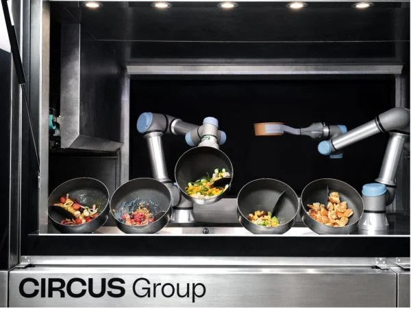 Zubereitung in einer „zivilen“ Variante der Anlage.