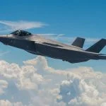 Das Kampfflugzeug F-35 Adir von Lockheed Martin.