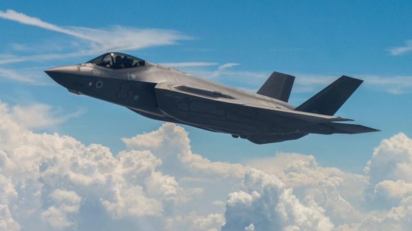 Das Kampfflugzeug F-35 Adir von Lockheed Martin.