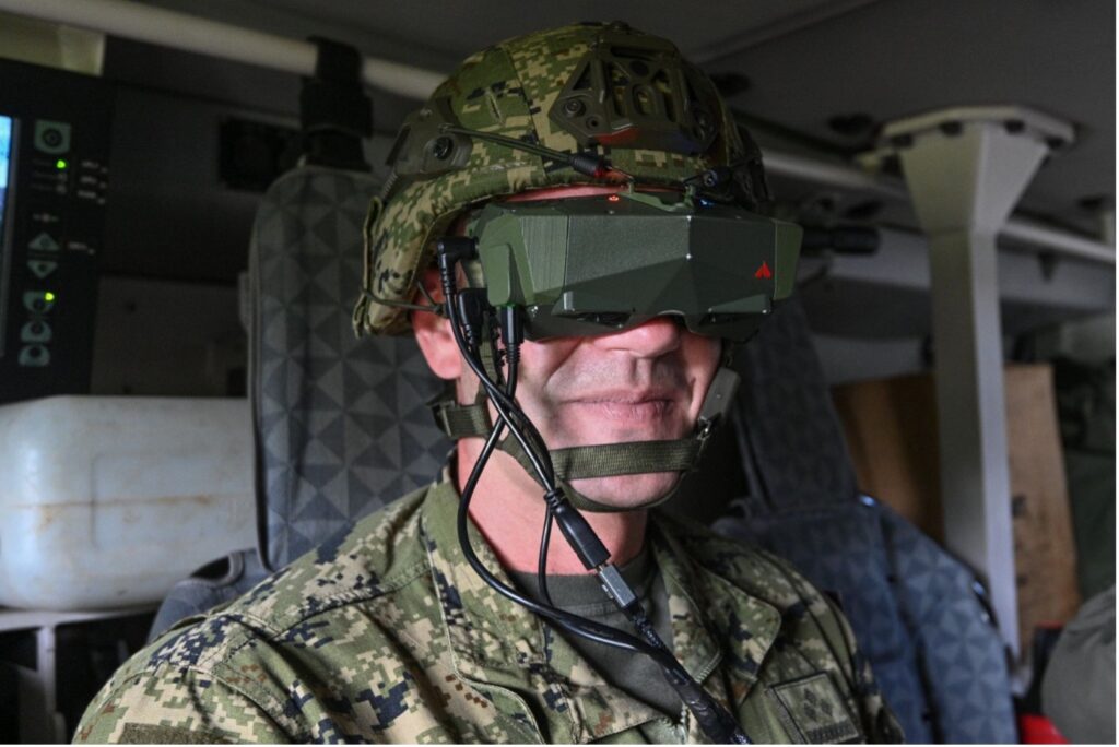 Das immersive Headset zur Darstellung der Mixed Reality Umgebung des Situationserkennungssystem. (Foto Vegvisir)