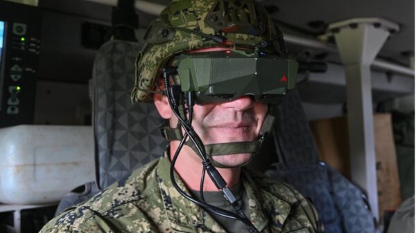 Das immersive Headset zur Darstellung der Mixed Reality Umgebung des Situationserkennungssystem. (Foto Vegvisir)