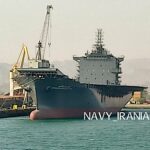 Der iranische Drohnenträger Shahid Bagheri kurz vor der Fertigstellung seines Umbaus. Der X-Kanal @Navy_Iranian leakte Bilder aus Bandar Abbas im Mai 2024.