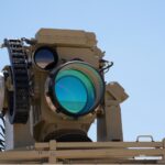 IRON BEAM 450: Detailaufnahme des Laser-Effektors.