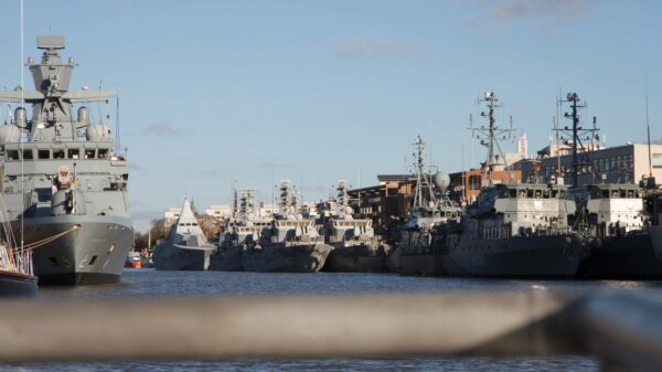 Deutsche und schwedische Marineschiffe versammeln sich vor der Übung Northern Coasts in Turku.