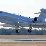 EloKa-Flugzeug: Die MC-55A Peregrine bei der Landung in Australien. (Foto: L3H)