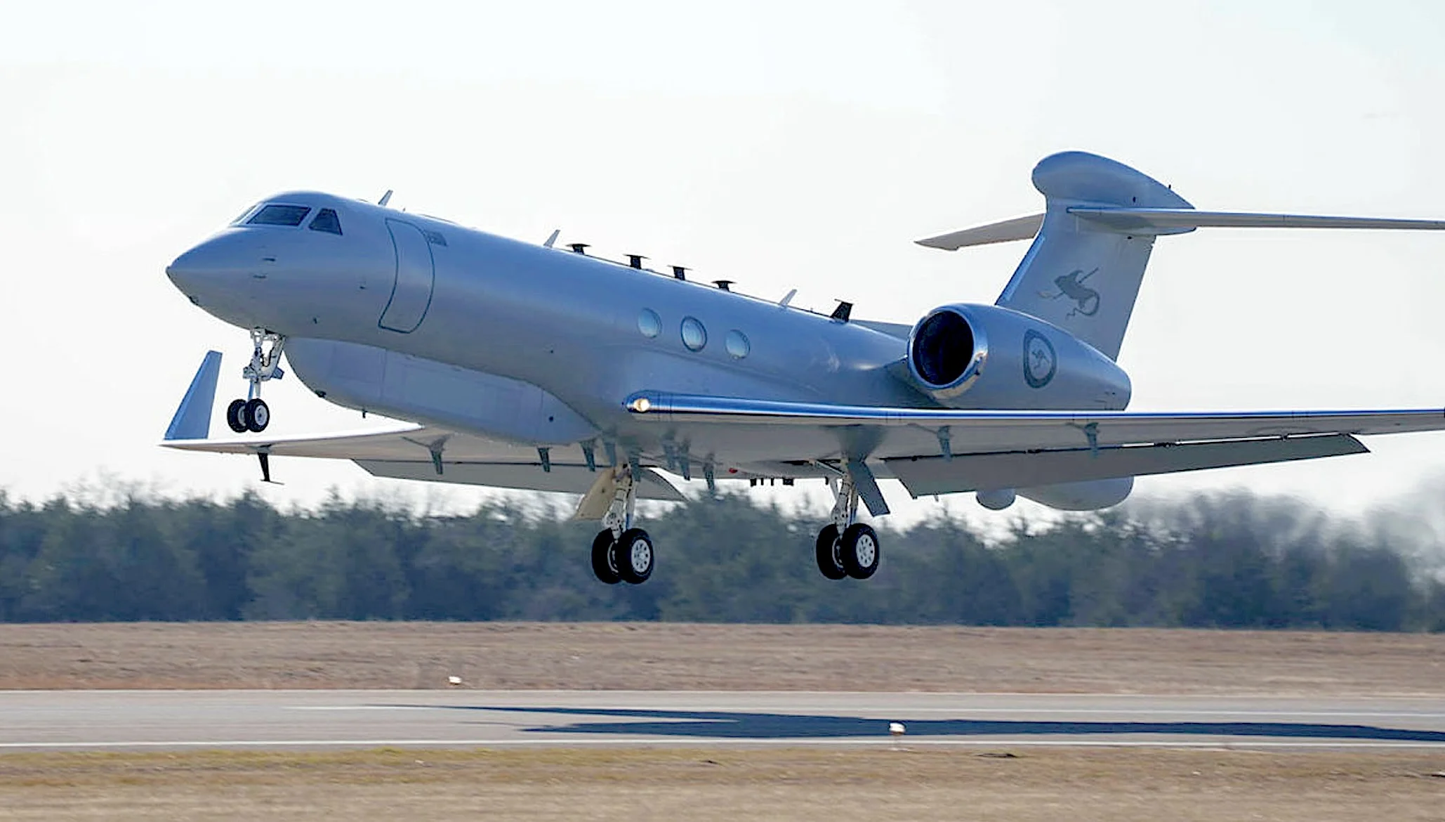 EloKa-Flugzeug: Die MC-55A Peregrine bei der Landung in Australien. (Foto: L3H)