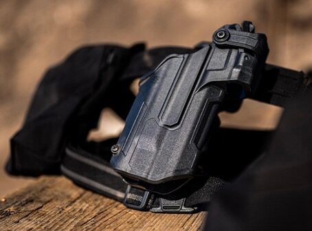 Ein Pistolenholster aus der T-Series der Marke Blackhawk, wie die belgische Bundespolizei ihn bestellt hat.