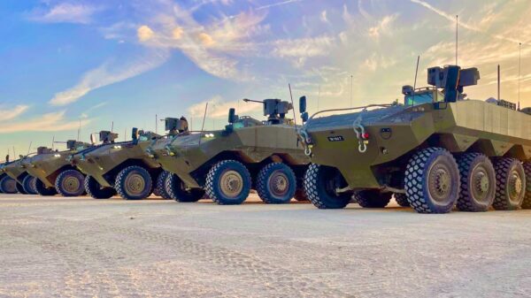 Israels Panzer : Der Radpanzer Eitan wird auch im aktuellen Gazakrieg eingesetzt.