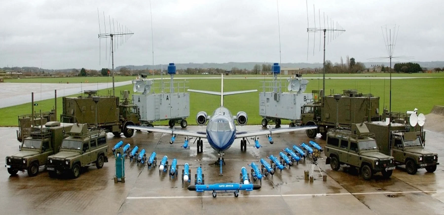 Beispiel einer Testrange für die elektromagnetische Kampfführung.