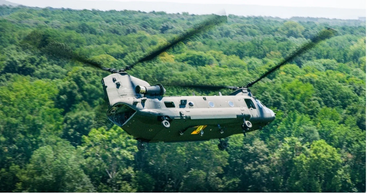 Ein CH-47F Block II fliegt im Redstone Test Center in Huntsville, Alabama. (Foto- Boeing:Studio 51)