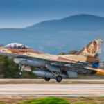Eine F-16C 'Barak' aus dem israelischen 101. Geschwader hebt ab.