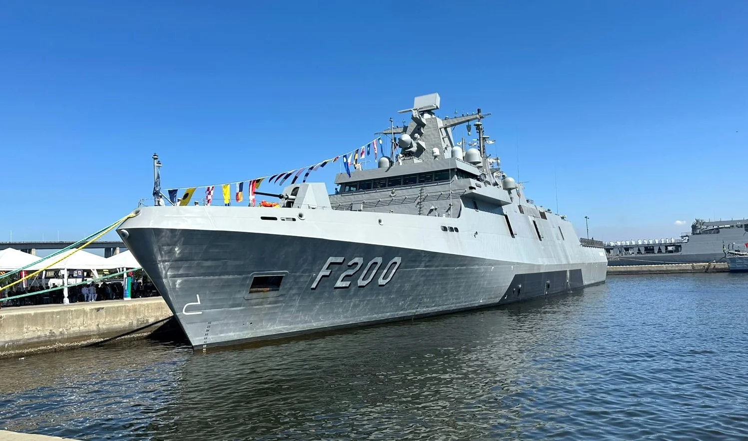 Die Fregatte F200 Tamandaré basiert auf der Meko A-100 von TKMS.