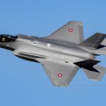 Die erste dänische F-35 bei ihrem Erstflug im März 2021.