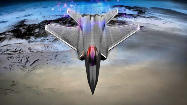 Artist Impression des FCAS-Kampfflugzeugs von Dassault.